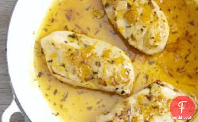 Saures Pfirsich-Balsamico-Hähnchen