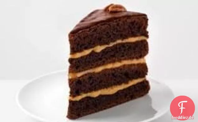 Schokoladen-Karamell-Schildkröten-Torte
