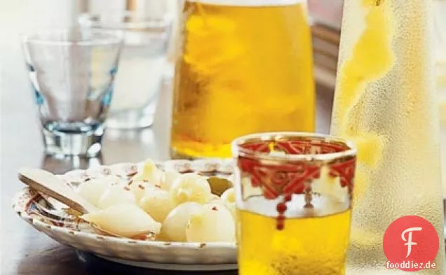 Eingelegte Frühlingszwiebeln