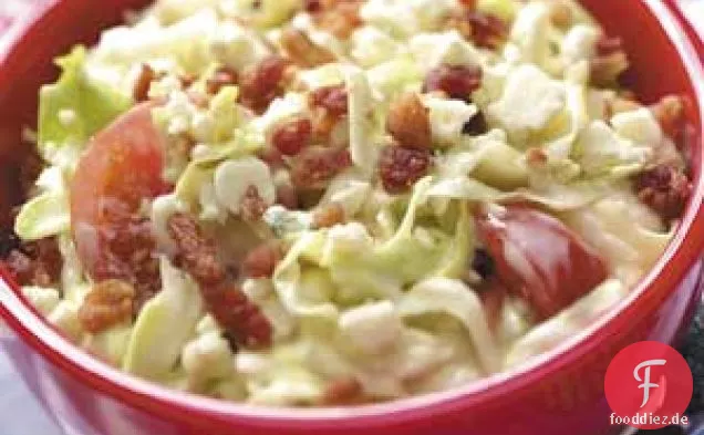 Roter, weißer und blauer Krautsalat