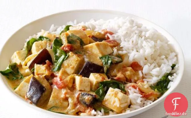 Auberginen-Tofu-Curry