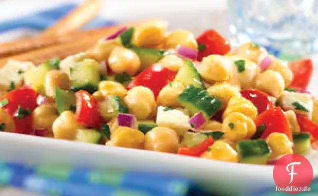 Mediterraner Kichererbsensalat