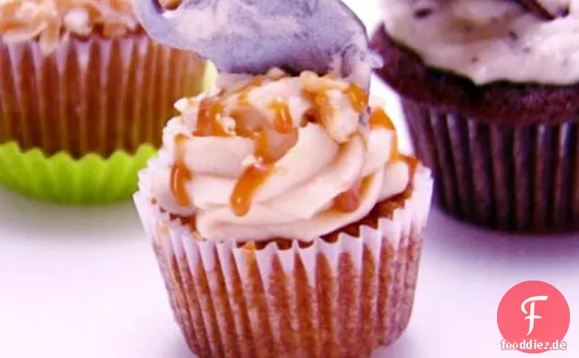 Gesalzener Karamell-Cupcake