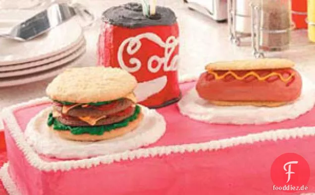 Burger 'n' Hot Dog-Kuchen