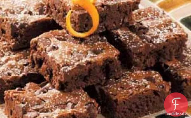 Doppelte Schokoladen-Orangen-Brownies