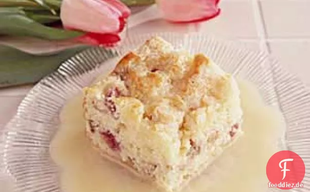 Rhabarber-Pudding-Kuchen