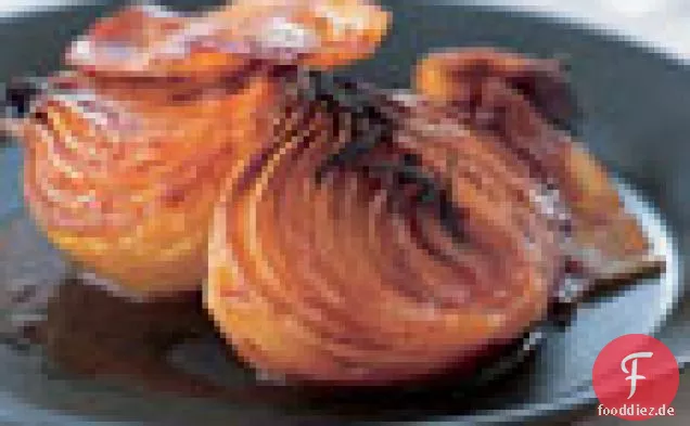 Melasse-gebackene Zwiebeln