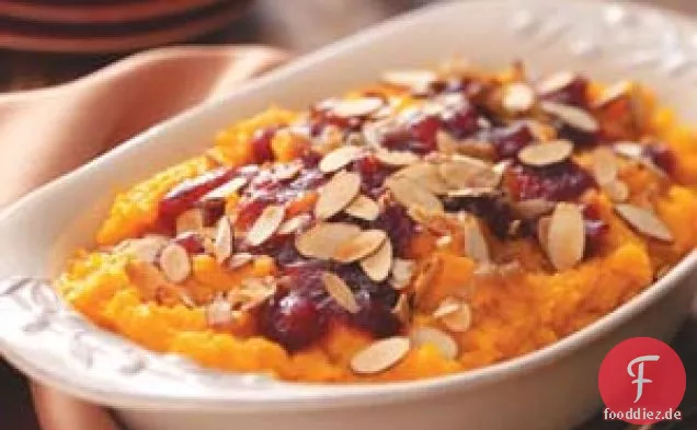 Mandel-Cranberry-Kürbis-Auflauf