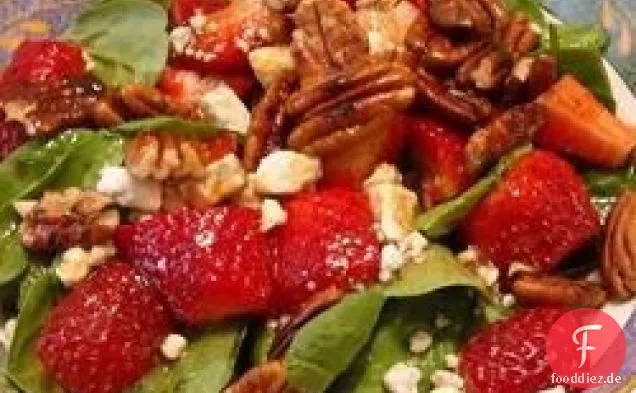 Erdbeer-Blauschimmelkäse-Salat
