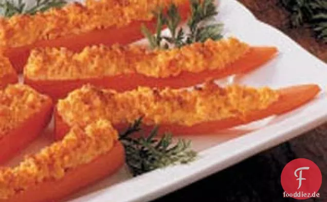 Gebackene gefüllte Karotten