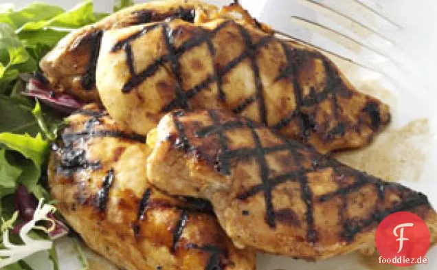 Mit Orangen gewürztes Hühnchen