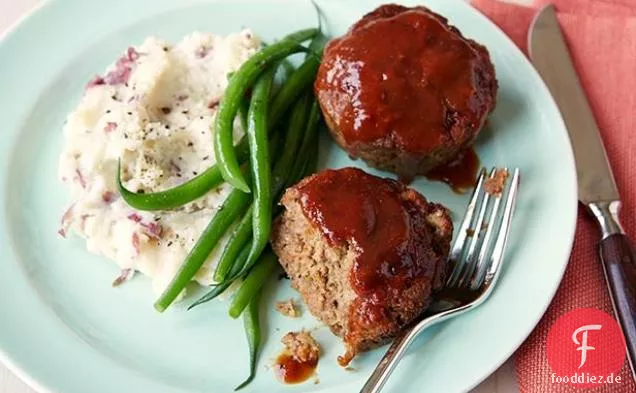 Hackbraten-Muffins mit Barbecue-Sauce