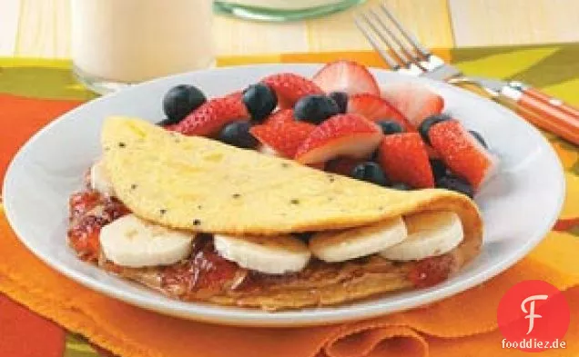 Erdnussbutter-Gelee-Omelett