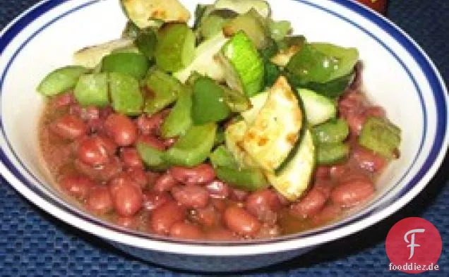Einfache vegetarische Bohnen aus dem Schnellkochtopf