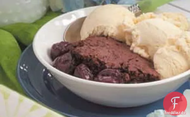 Schokoladen-Kirsch-Cobbler