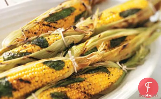 Basilikum-Maiskolben
