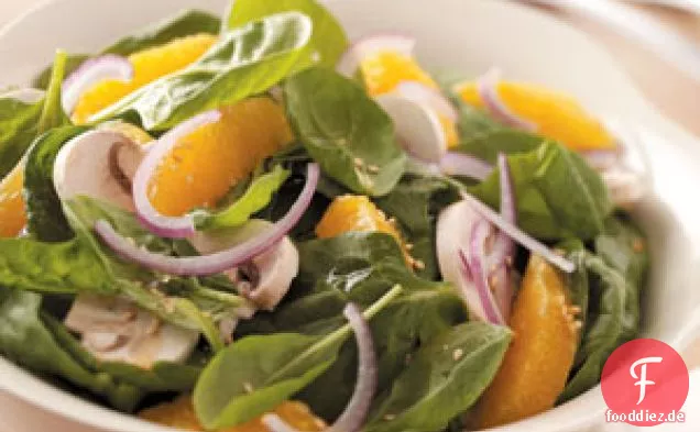 Orangen-Limetten-Spinat-Salat
