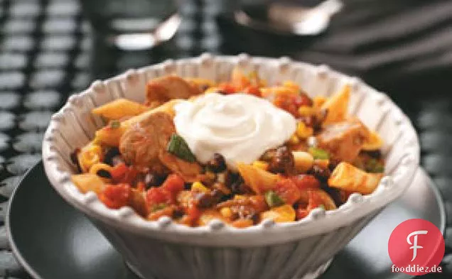 Schweinefleisch und Pasta aus dem Südwesten