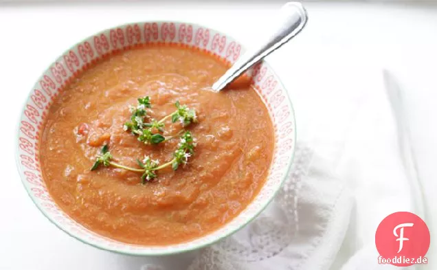 Herzhafte Tomaten & Vidalia Zwiebelsuppe
