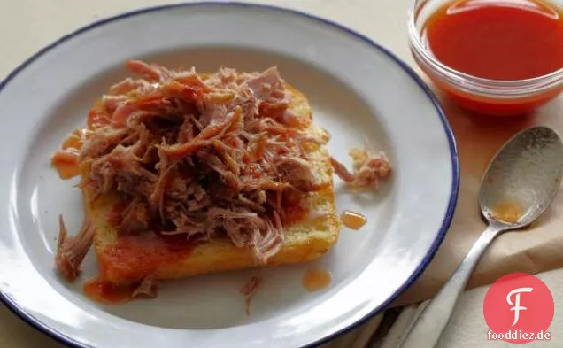 Pulled Pork Shoulder mit Dip-Sauce nach Lexington-Art