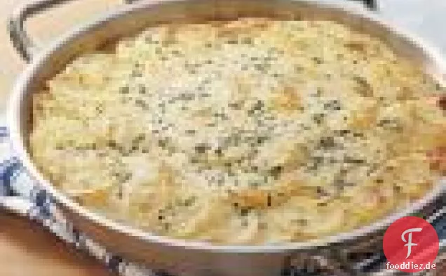 Kartoffel-Zwiebel-Gratin