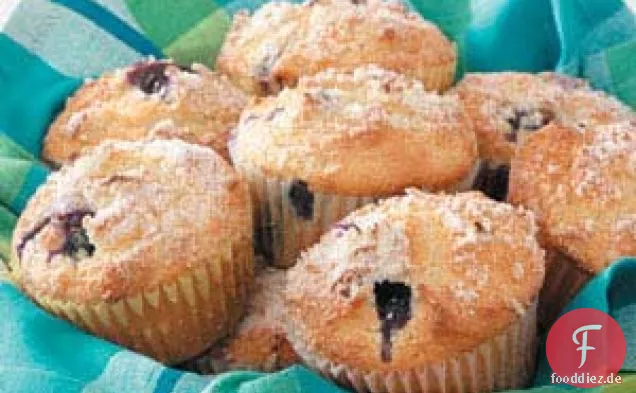 Zitronen Blaubeeren Muffins