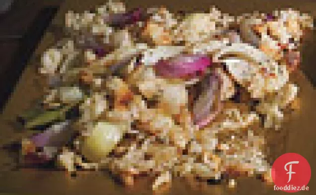 Röstzwiebeln mit Gruyère-Croutons