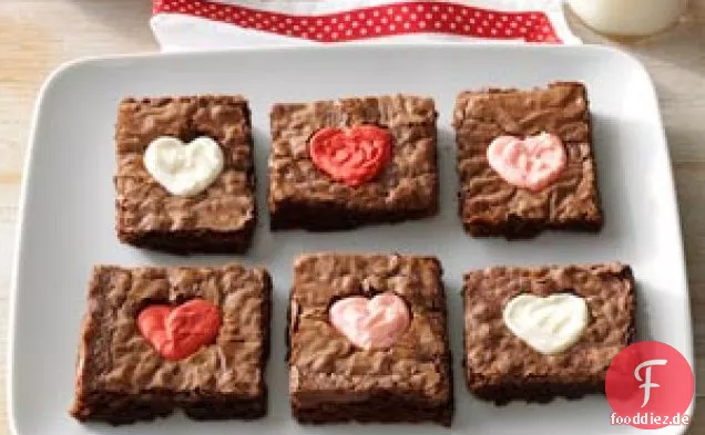 Valentinstag-Herz-Brownies