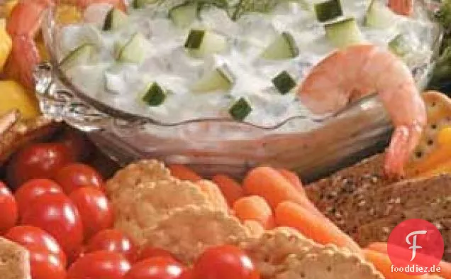 Gurken-Dill-Garnelen-Dip