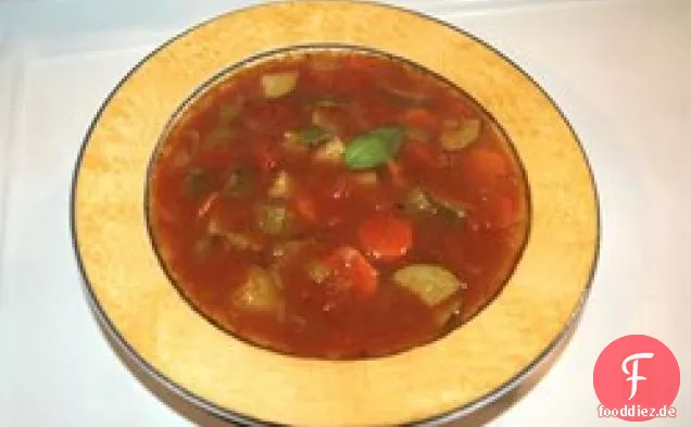 Schnelle italienische Gemüsesuppe