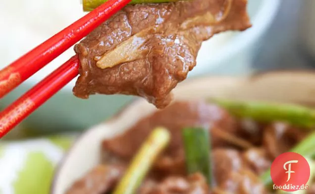 Ingwer und Schalotten Rindfleisch