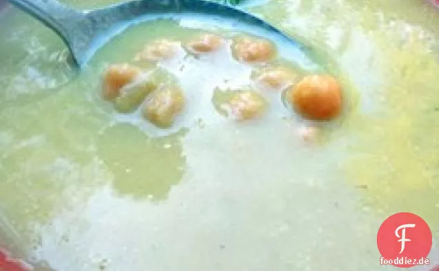 Kichererbsen-Lauch-Suppe