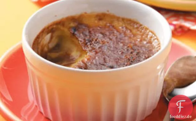 Schokoladen- und Vanille-Creme Brulee