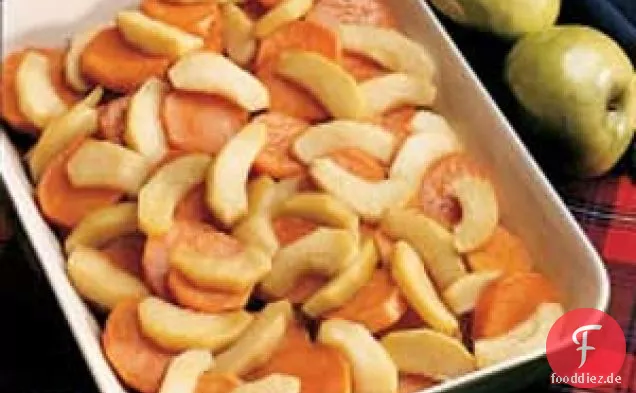 Ahornglasierte Süßkartoffeln