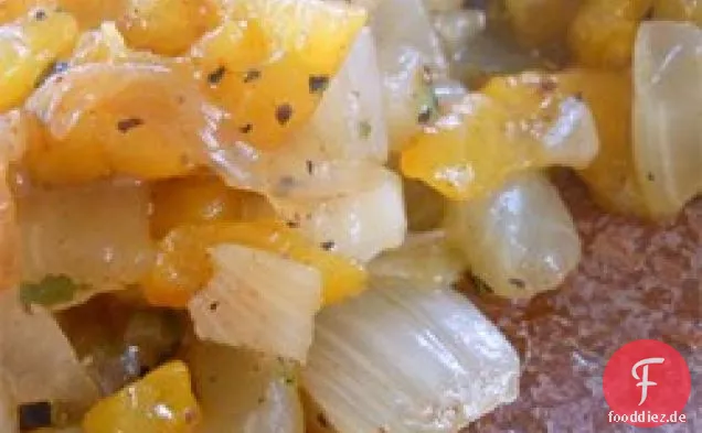 Schwarzes Zwiebelrelish