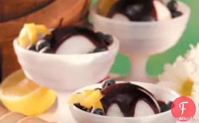 Blaubeersauce für Sorbet