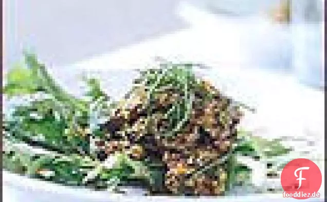 Koreanisches Gegrilltes Rindfleisch mit Zwiebeln-Salat