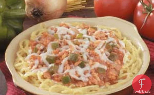 Truthahn-Spaghetti-Kuchen