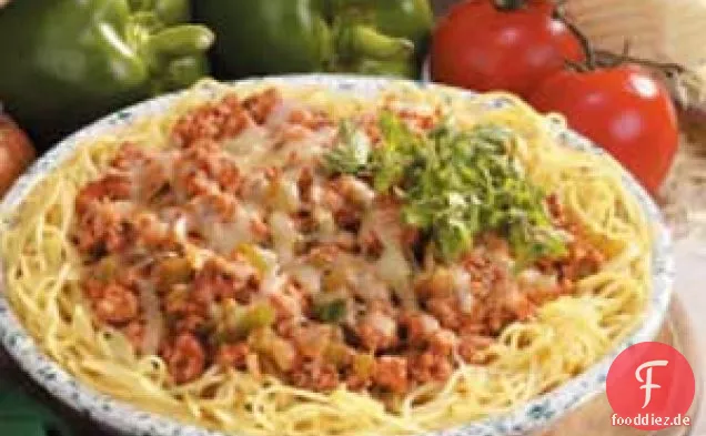 Truthahn-Spaghetti-Kuchen
