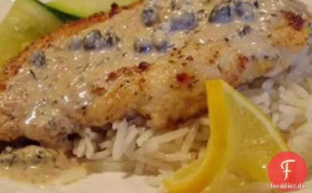 Hähnchenbrust in Kapern-Sahnesauce