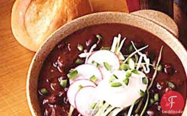 Schwarze Bohnensuppe