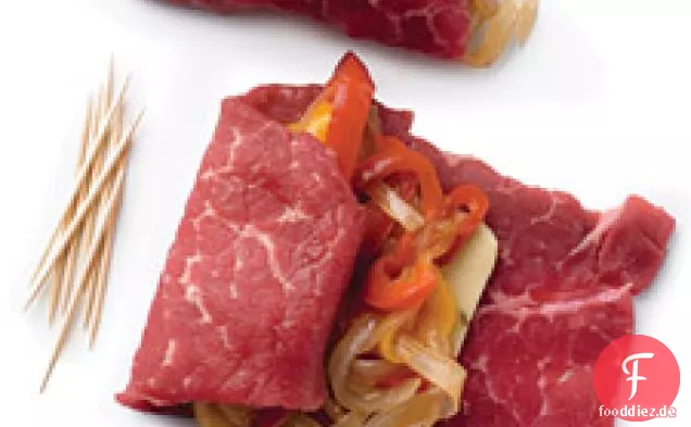 Zwiebel-Pfeffer-Mischung für Rinderrouladen