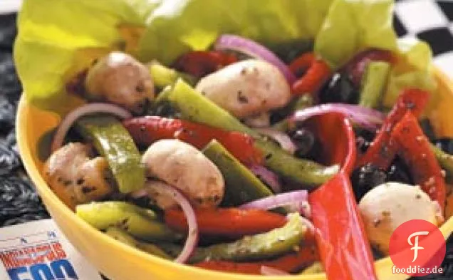 Gerösteter Pfeffer-Pilz-Salat