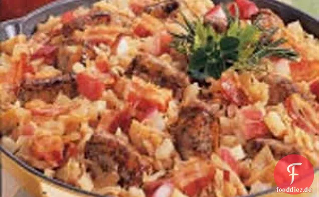 Bayerisches Bratwurst-Abendessen