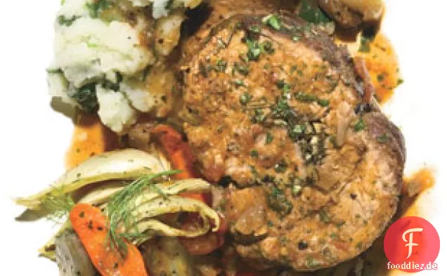 Gerösteter Fenchel, Karotten und Schalotten
