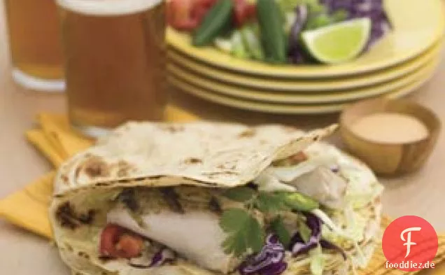 Gegrillte Fisch-Tacos Mit Chipotle-Ranch