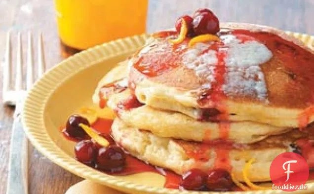 Cranberry-Orangen-Pfannkuchen
