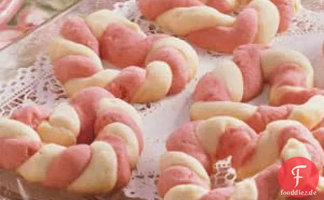 Geflochtene Sweetheart-Kekse