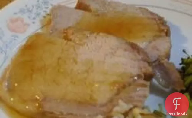 Ahornglasierte Schweinelende