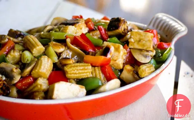 Hoisin Tofu Und Mandeln